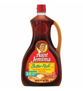 Aunt Jemima Butter Rich Syrup, Jumbo Size, 36 fl oz