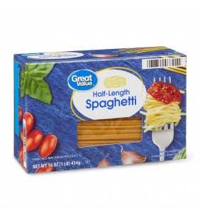 Great Value Half-Length Spaghetti, 16 oz