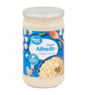 Great Value Classic Alfredo Pasta Sauce, 22 oz