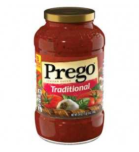 Prego Pasta Sauce, Traditional Italian Tomato Sauce, 24 Ounce Jar