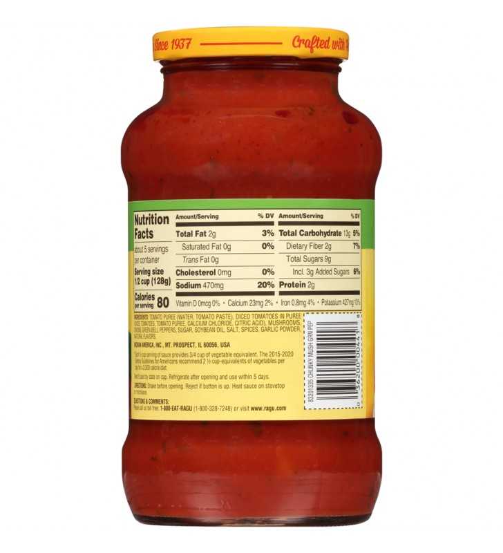 Ragú Mushroom & Green Pepper Pasta Sauce 24 oz.