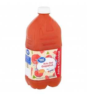 Great Value Ruby Red Grapefruit Juice Cocktail, 64 fl oz
