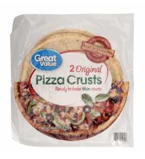 Great Value Pizza Crusts, Original, 2 Count