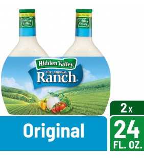 Hidden Valley Original Ranch Salad Dressing & Topping, Gluten Free - 24 Ounce Bottle - 2 Pack