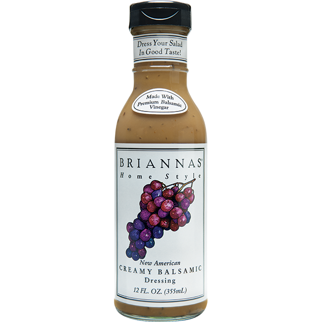 Brianna's New American Creamy Balsamic Vinaigrette Dressing, 12 oz