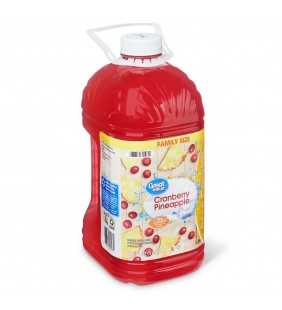 Great Value Cranberry Pineapple Juice Cocktail Family Size, 128 fl oz