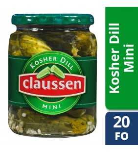 Claussen Kosher Dill Pickle Minis, 20 fl oz Jar