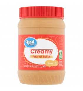 Great Value Smooth Peanut Butter 18 ounces