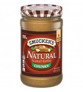 Smucker's Chunky Natural Peanut Butter. 26-Ounce