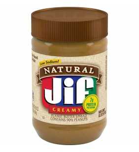 Jif Natural Creamy Peanut Butter Spread, 16-Ounce