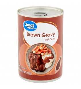 Great Value Brown Gravy with Onion, 10.5 oz