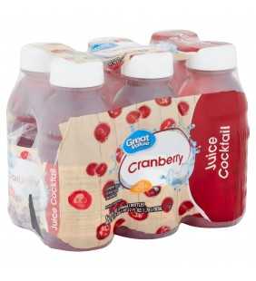 Great Value Cranberry Juice Cocktail,10 fl oz, 6 Count