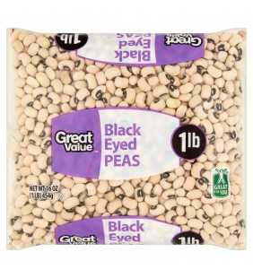 Great Value Black Eyed Peas, 16 oz