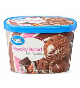 Great Value Rocky Road Ice Cream, 48 oz