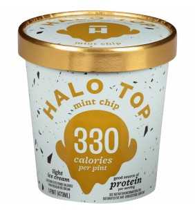 Halo Top Mint Chip Light Ice Cream Pint , 16 fl oz