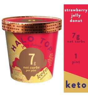 Halo Top Jelly Donut Frozen Dessert Pint , 16 fl oz