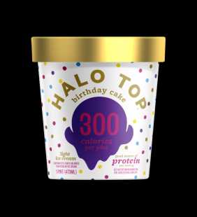 Halo Top Birthday Cake Light Ice Cream Pint , 16 fl oz