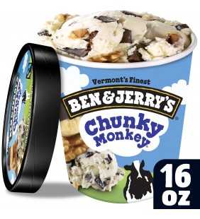 Ben & Jerry's Chunky Monkey Ice Cream, 16 oz