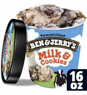 Ben & Jerry's Milk and Cookies Ice Cream, 16 oz