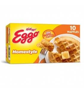 Kellogg's Eggo, Frozen Waffles, Homestyle, Easy Breakfast, 12.3 Oz