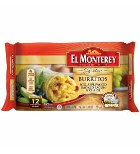 El Monterey Signature Egg, Bacon and Cheese Breakfast Burritos 12 ct