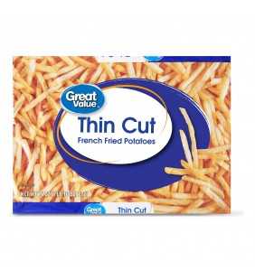 Great Value Thin Cut French Fried Potatoes, 26 oz