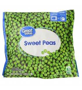Great Value Sweet Peas, 12 oz