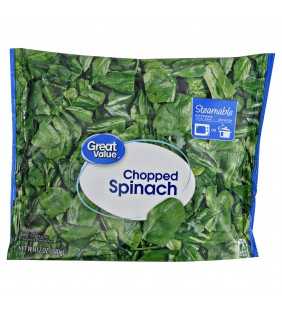 Great Value Chopped Spinach, 12 oz