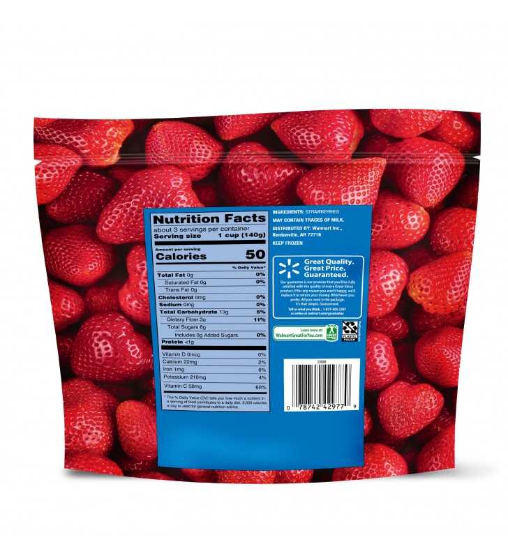 Great Value Frozen Whole Strawberries, 16 oz