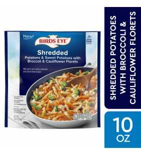 Birds Eye Shredded Potatoes & Sweet Potatoes with Broccoli & Cauliflower Florets, Frozen Vegetables, 10 OZ
