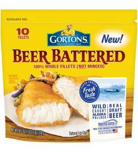 Gorton's Beer Battered Crispy Fish Fillets, 10 count