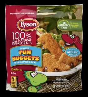 Tyson® Fully Cooked Fun Nuggets with Whole Grain Breading, 29 oz. (Frozen)