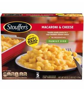 STOUFFER’S CLASSICS Macaroni & Cheese, Family Size Frozen Meal