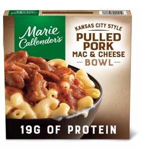 Marie Callender's Frozen Meal, Kansas City Style Pulled Pork Mac & Cheese Bowl, 11 oz.