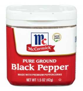McCormick Pure Ground Black Pepper, Classic Size, 1.5 oz