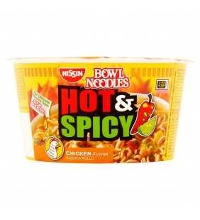 Bowl Noodles Hot & Spicy Chicken Flavor Ramen Noodle Soup, 3.32 oz