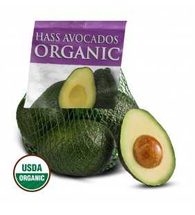 Organic Hass Avocados, 3-5 Count Bag