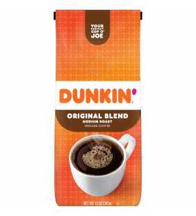 Dunkin' Donuts Original Blend Ground Coffee, Medium Roast, 12-Ounce