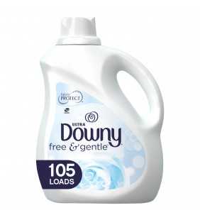 Downy Free & Gentle, 105 Loads Liquid Fabric Softener, 90 fl oz