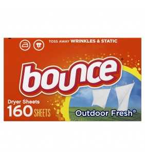 Bounce Dryer Sheets, Outdoor Fresh Scent, 160 Count