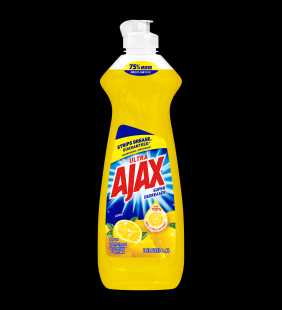 Ajax Ultra Triple Action Liquid Dish Soap, Lemon - 14 fluid ounce