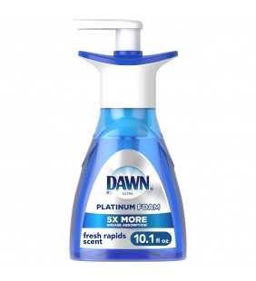 Dawn Ultra Platinum Foam Dish Soap, Fresh Rapids Scent, 10.1 fl oz