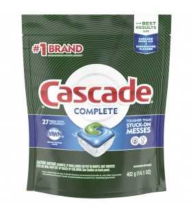 Cascade Complete ACtionPacs, Dishwasher Detergent, Fresh Scent, 27 Ct