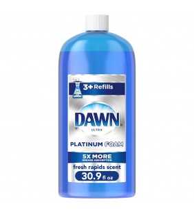 Dawn Ultra Platinum Dishwashing Foam, Fresh Rapids Scent, 30.9 fl oz