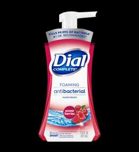 Dial Complete Antibacterial Foaming Hand Wash, Power Berries, 7.5 Ounce