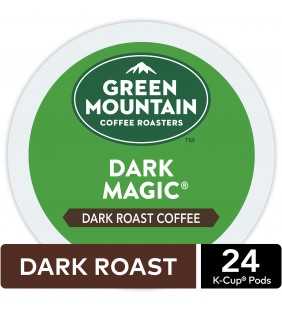 Green Mountain Coffee Dark Magic K-Cup Pods, Dark Roast, 24 Count for Keurig Brewers