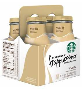 Starbucks Frappuccino Vanilla Chilled Coffee Drink, 9.5 Fl. Oz., 4 Count