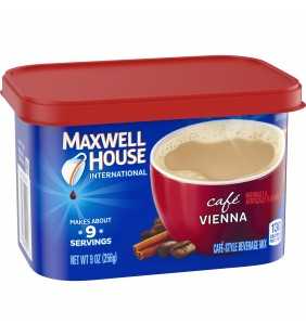 Maxwell House International Cafe Vienna Cafe Style Beverage Mix, Caffeinated, 9 oz Can
