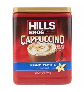 Hills Bros. Cappuccino French Vanilla Café Style Drink Mix, 16 oz