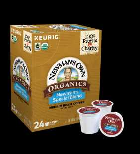 Newman's Own Organics Special Blend K-Cup Coffee Pods, Medium Roast, 24 Count for Keurig Brewers